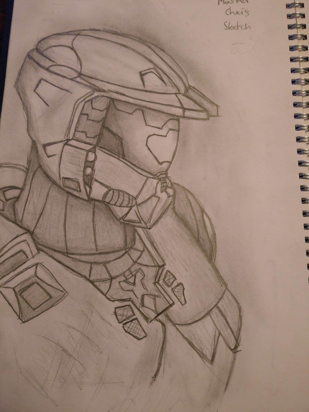 1080x1440 Trent Jarvis - Master Chief Sketch