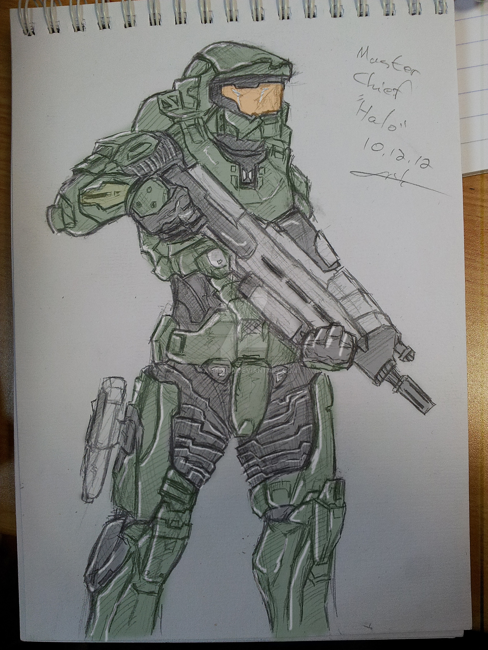 1600x2133 Halo 4 Master Chief Sketch 10.12.12 - Master Chief Sketch