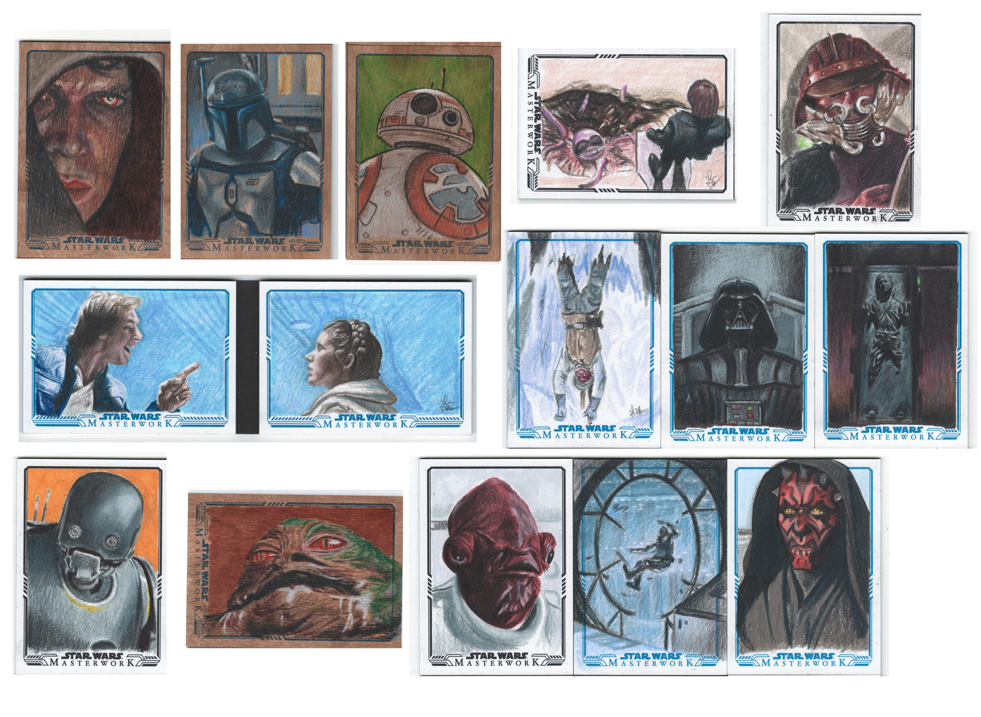2000x1462 2017 Topps Star Wars Masterwork Sketch Cards - Masterwork Sketch