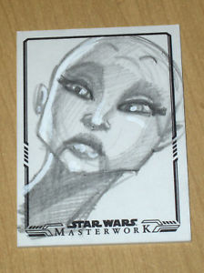 224x300 2017 Topps Star Wars Masterwork Sketch Card 11 Jessica Hickman - Masterwork Sketch