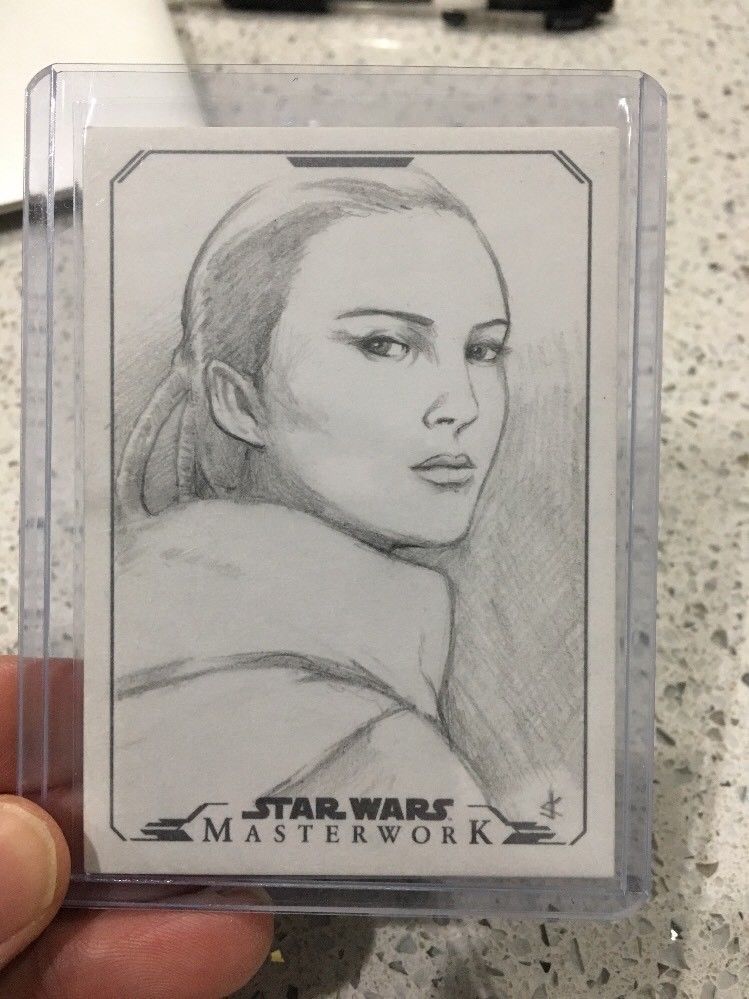 749x999 Jeff Confer Topps Star Wars Masterwork Artist Sketch Art Card 11 - Masterwork Sketch