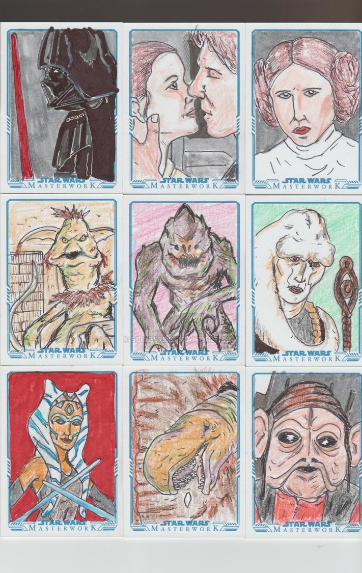 711x1125 Star Wars Masterwork Sketch Cards 5 By Spives75 - Masterwork Sketch