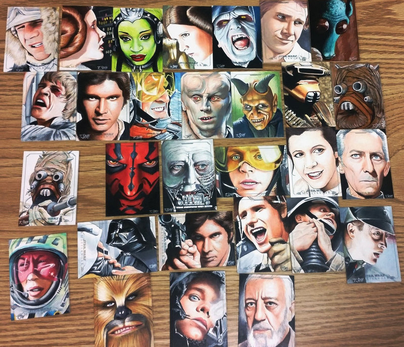 800x687 Star Wars Masterwork Sketch Cards By Dr Horrible - Masterwork Sketch