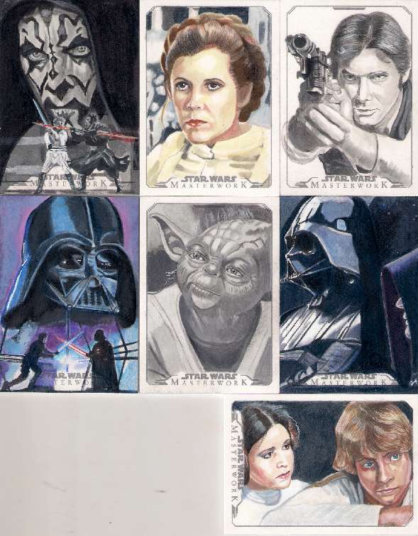 589x756 The Art Of Marcia Dye Topps Star Wars Masterwork Sketch Cards - Masterwork Sketch