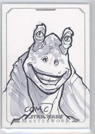 316x445 Unknown Artist Jar Jar Binks - Masterwork Sketch