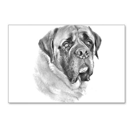 460x460 English Mastiff Sketch Postcards (Package Of 8) By Mastiffhope - Mastiff Sketch