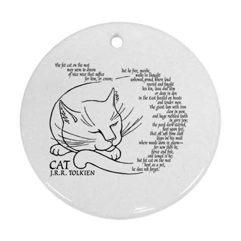 480x480 Cat Poem And Sketch By J.r.r. Tolkien (Fat Cat On The Mat - Mat Sketch
