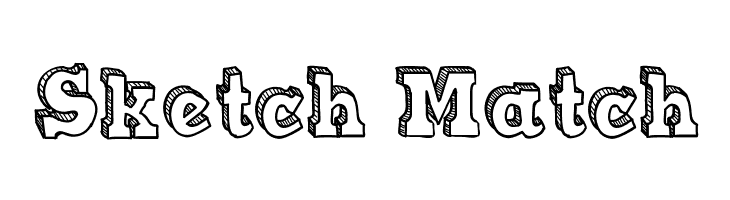 730x200 Sketch Match Font - Match Sketch