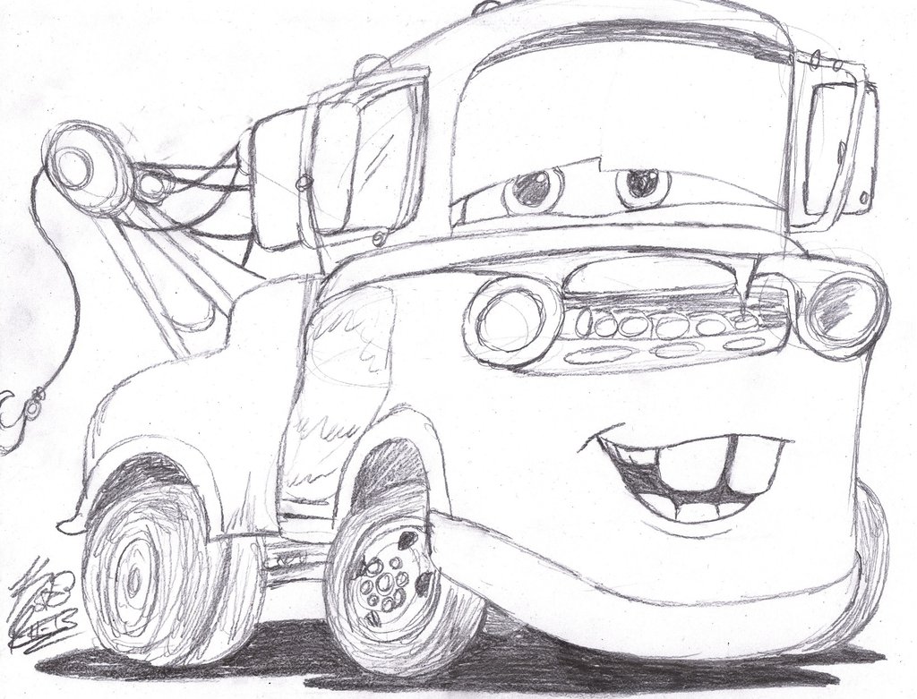 1024x781 Mater Sketch By Ksterstone - Mater Sketch