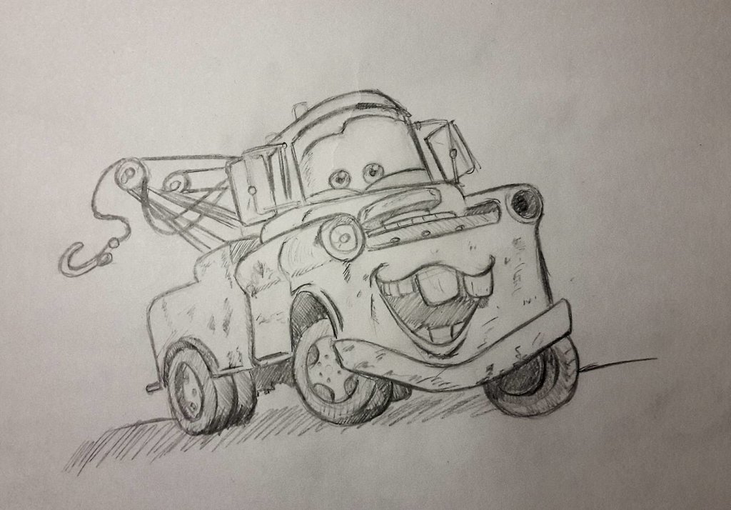 Mater Sketch at PaintingValley.com | Explore collection of Mater Sketch