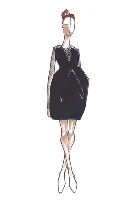 267x400 Top Fashion Designers Sketch Maternity Dresses For Kate Middleton - Maternity Sketch