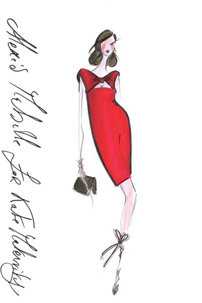 400x600 Top Fashion Designers Sketch Maternity Dresses For Kate Middleton - Maternity Sketch