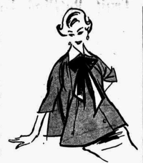 500x570 Vintage Maternity Fashions Tanith Rowan - Maternity Sketch