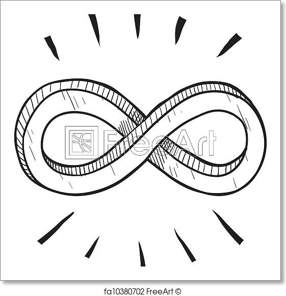 561x581 Free Art Print Of Infinity Symbol Sketch. Doodle Style Infinity - Math Sketch