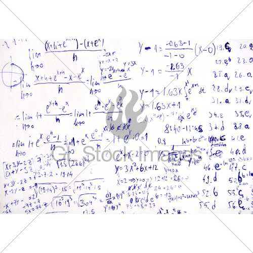 500x500 Math Sketch Formulas On Paper Gl Stock Images - Math Sketch
