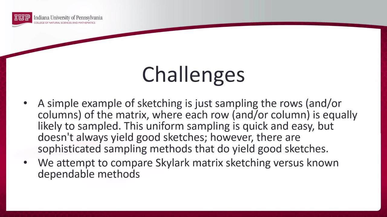 1280x720 Matrix Sketching For Big Data Reduction (Conference Presentation) - Matrix Sketching