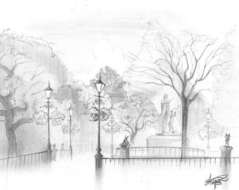 340x270 Matterhorn Drawing Etsy - Matterhorn Sketch