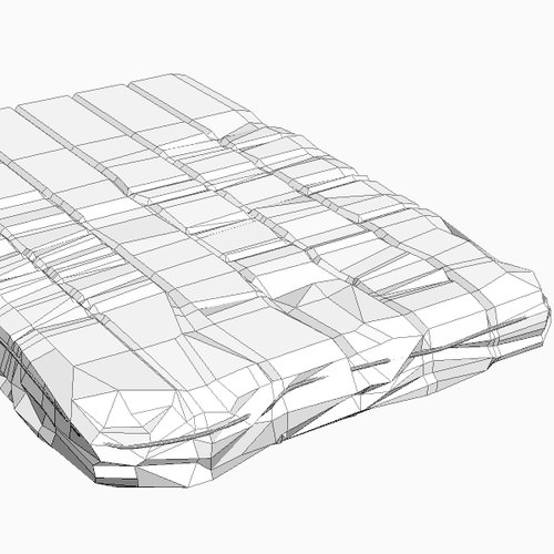 500x500 Mattress 3d Model Cgtrader - Mattress Sketch