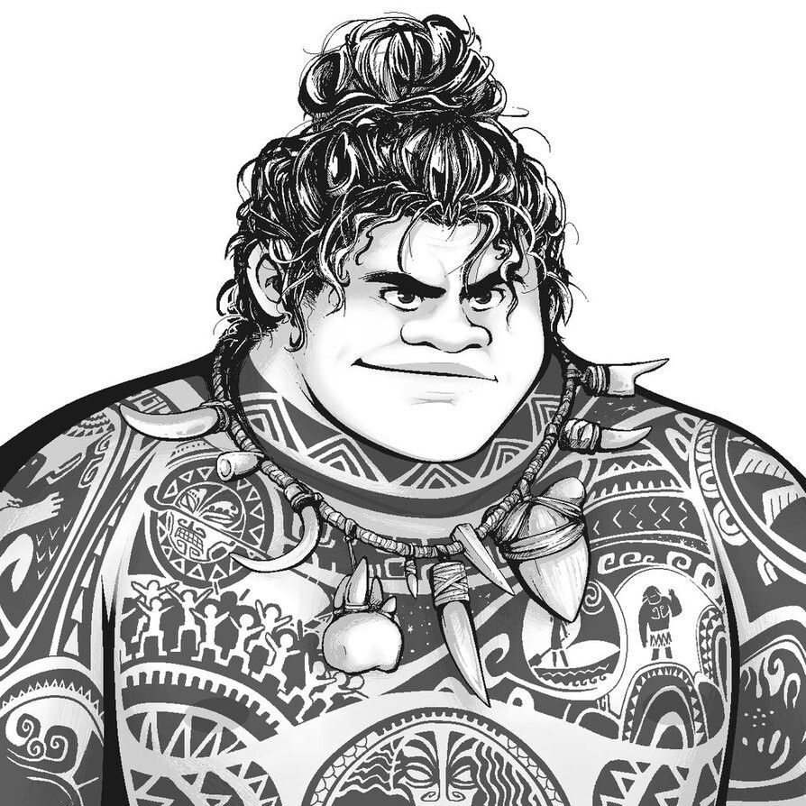 894x894 Maui! This Is Gorgeous Lt3 Disney Disney, Disney - Maui Sketch