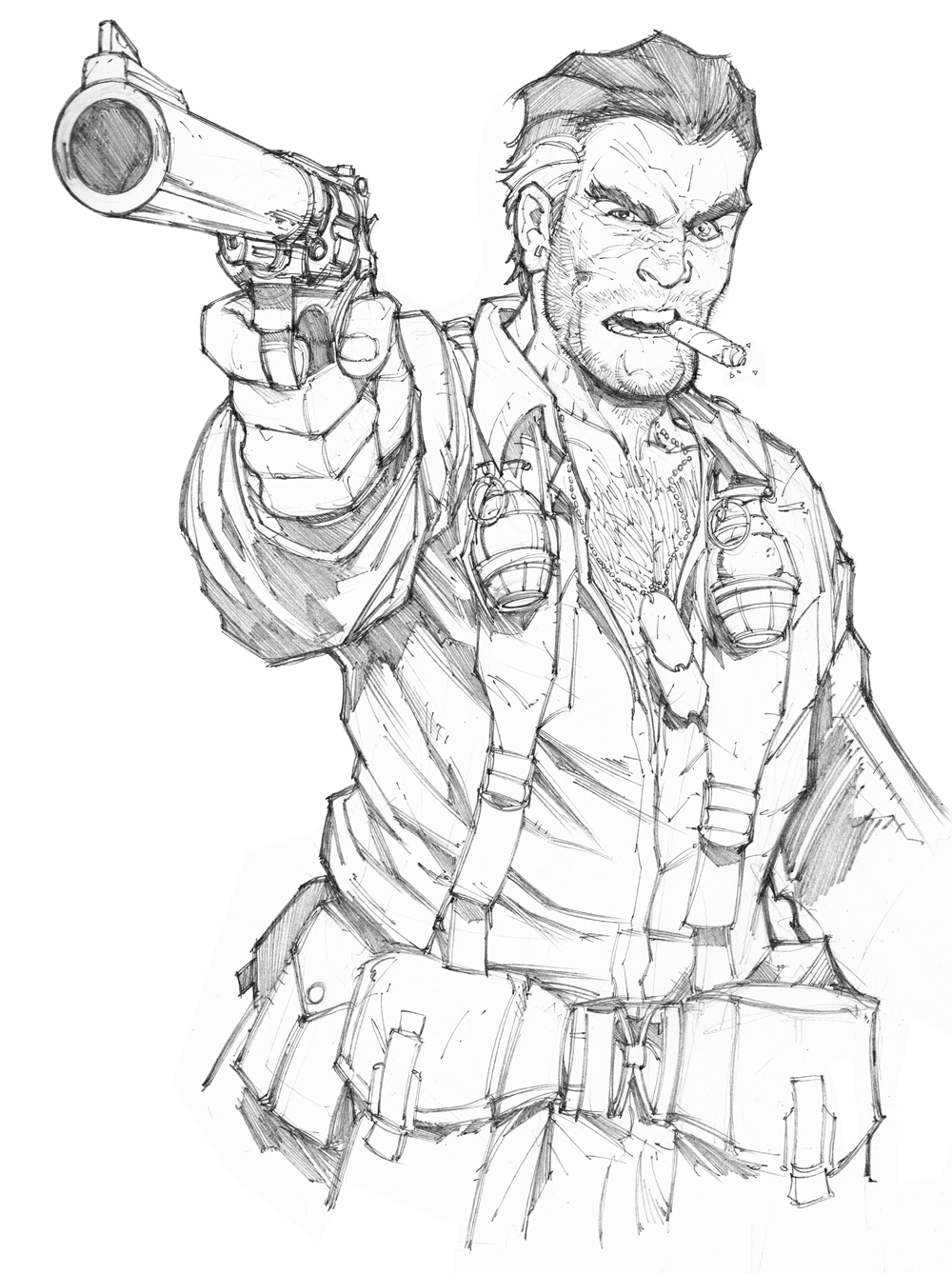 1000x1338 Eagleheart Sketch By Max Dunbar - Max Sketch