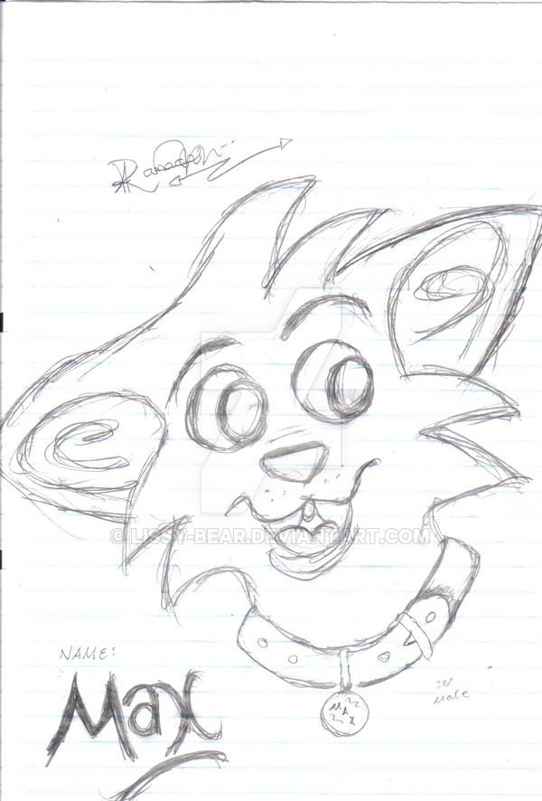 600x886 Max Sketch By Lissy Bear - Max Sketch