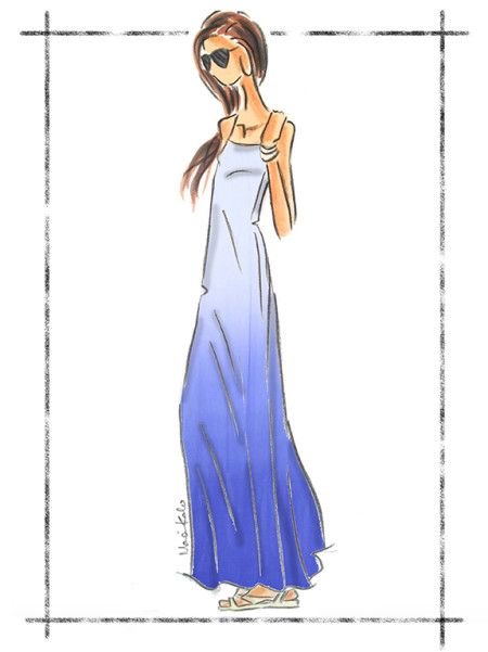 450x601 Fashion Sketch Archives - Maxi Dress Sketch