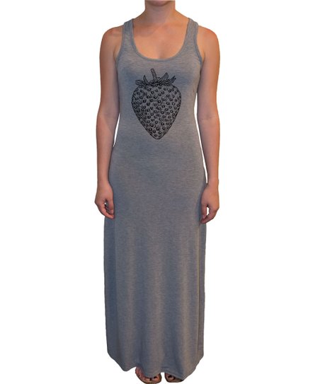 452x543 Athletic Heather Strawberry Sketch Racerback Maxi Dress Zulily - Maxi Dress Sketch