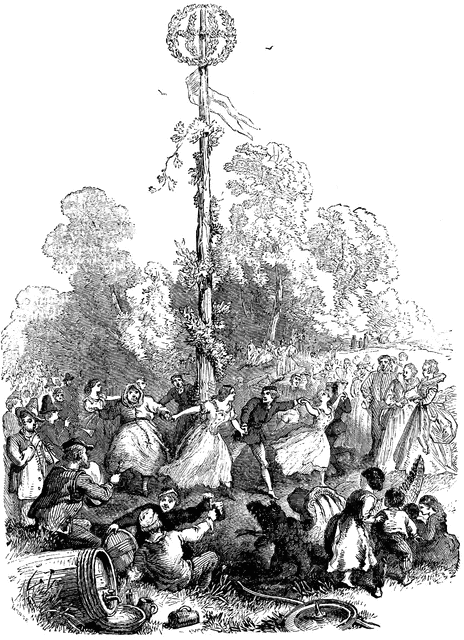 464x640 May Day Celebration Clipart Etc - May Day Sketch