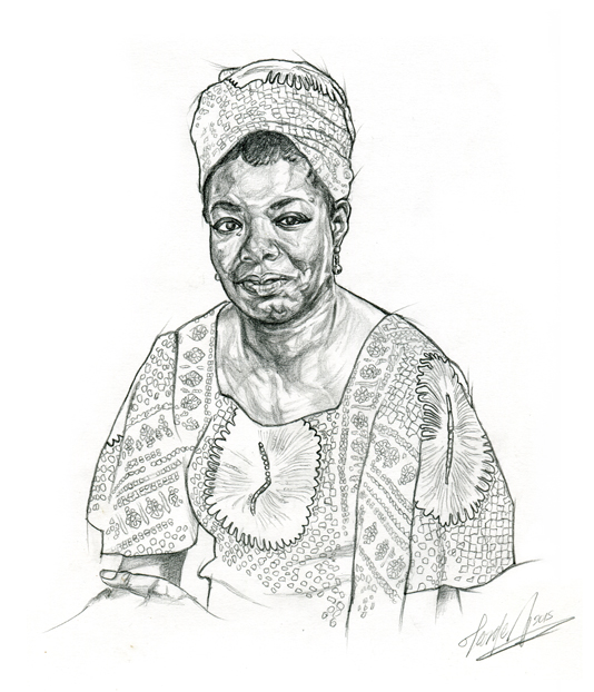 534x622 Maya Angelou R.i.p. Cameron Duodu - Maya Angelou Sketch