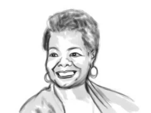 480x360 Maya Angelou Speed Drawing - Maya Angelou Sketch