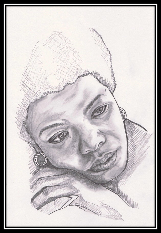 630x910 Artists On Writers - Maya Angelou Sketch