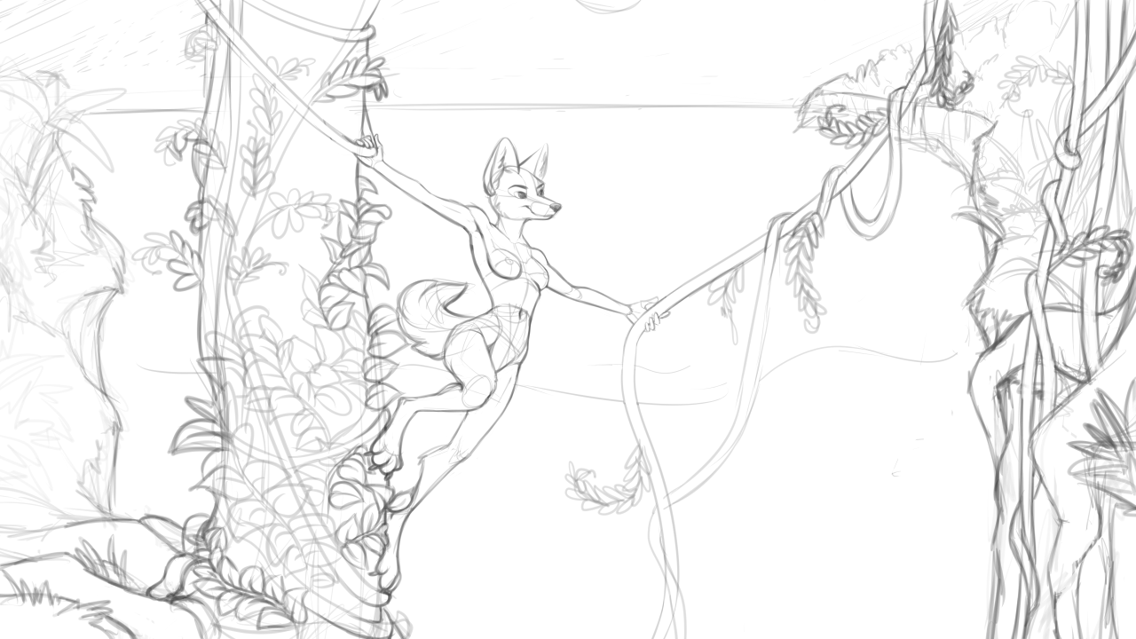 1280x720 Neko Maya Sketch By Folfelit - Maya Sketch