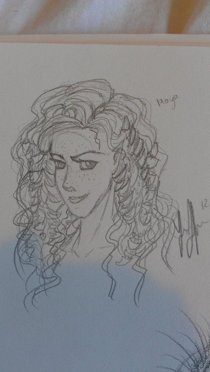 671x1191 Character Sketch - Maya Sketch