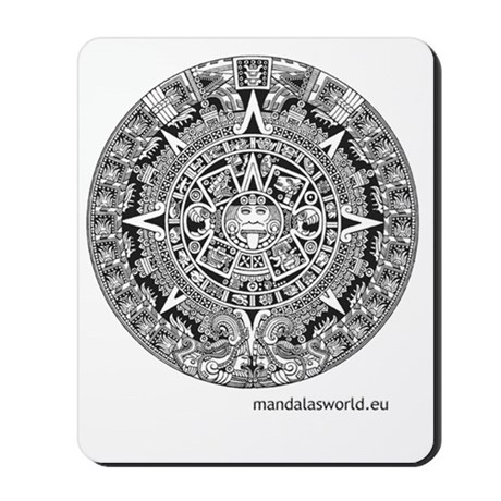 460x460 Mayan Mouse Pads - Mayan Calendar Sketch