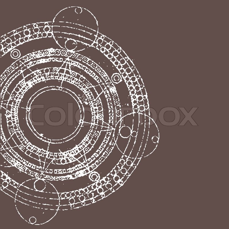 800x800 Vector Illustration Of Grunge Round Maya Calendar Stock Vector - Mayan Calendar Sketch
