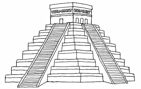 480x303 Gallery For Gt Mayan Pyramids Drawings Prom - Mayan Pyramid Sketch