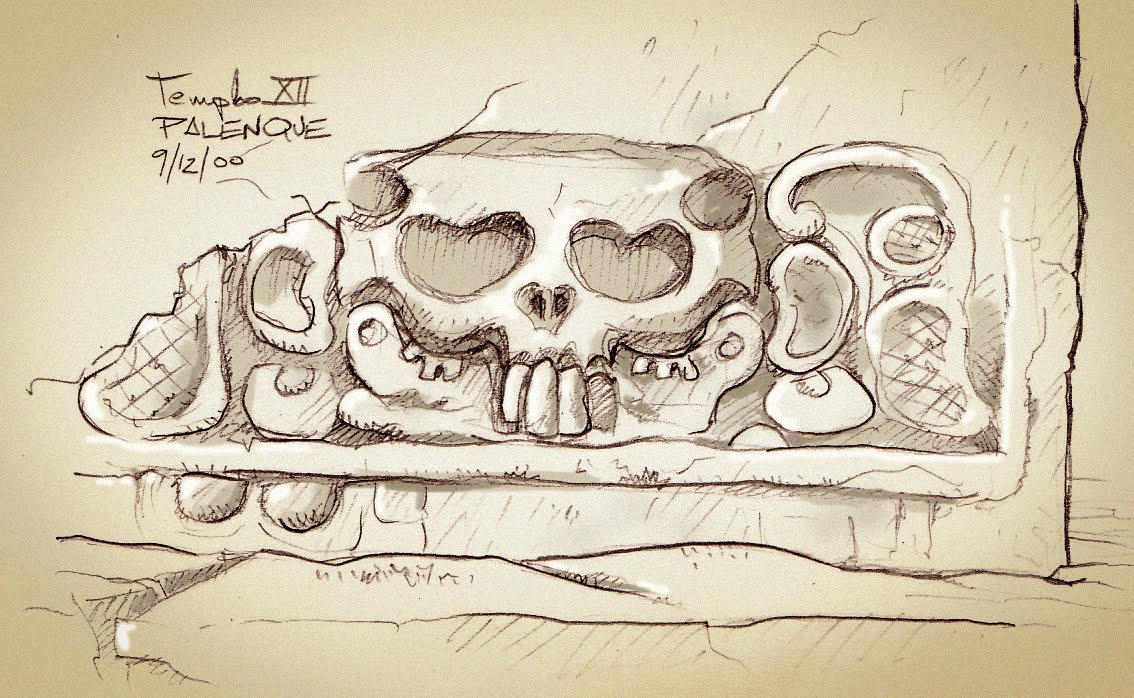 1134x698 Jordi Valbuena Storyboard Artist More Mayan Ruins - Mayan Temple Sketch