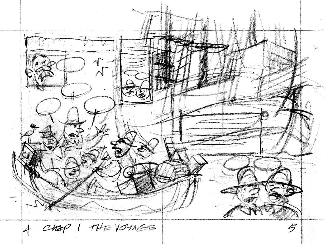 1236x927 The Mayflower John Manders - Mayflower Sketch