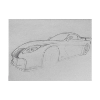 320x320 Rx7 Drawings On Paigeeworld. Pictures Of Rx7 - Mazda Rx7 Sketch