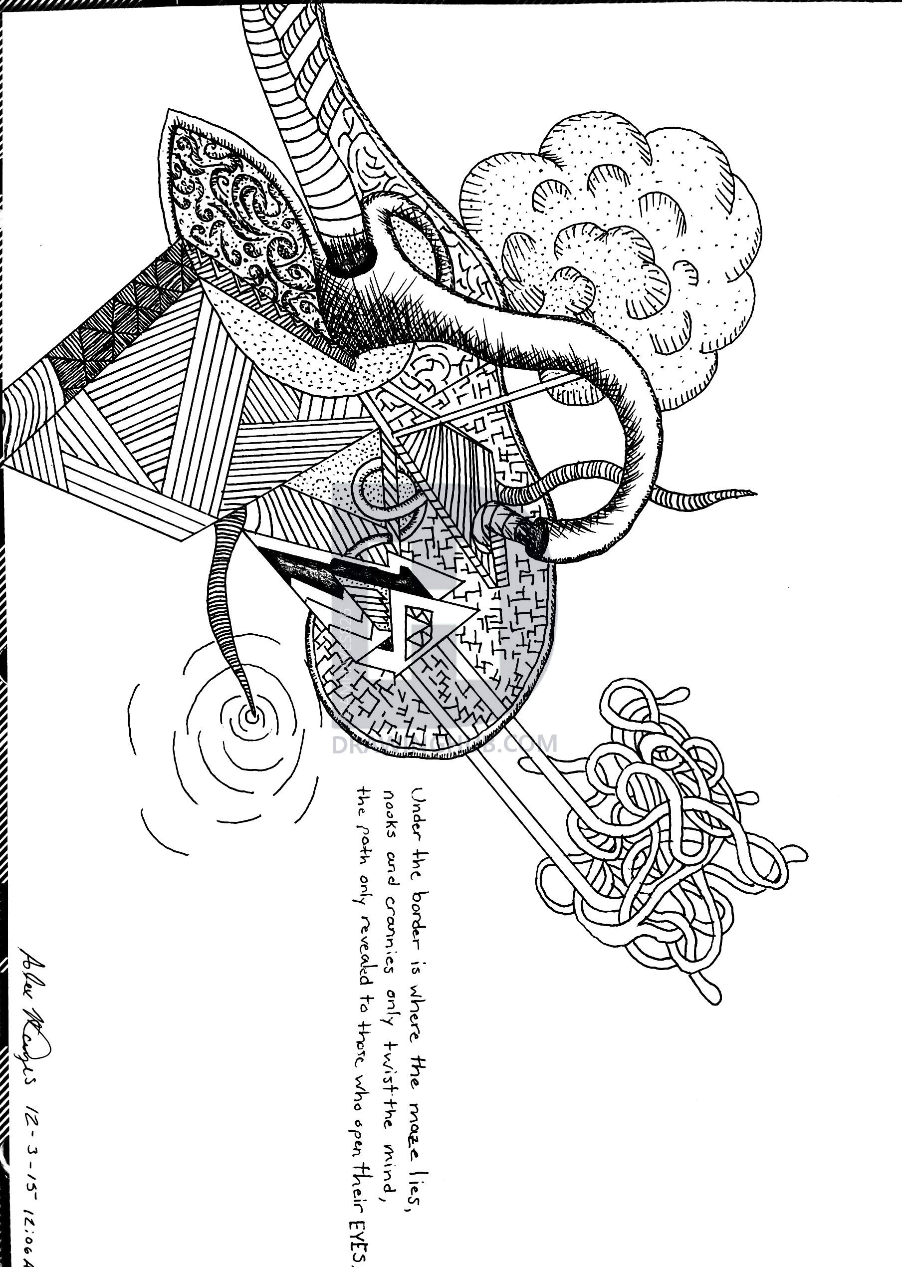 1808x2539 Simple Maze Sketch Drawing By Amhayes826 Drawinghub - Maze Sketch