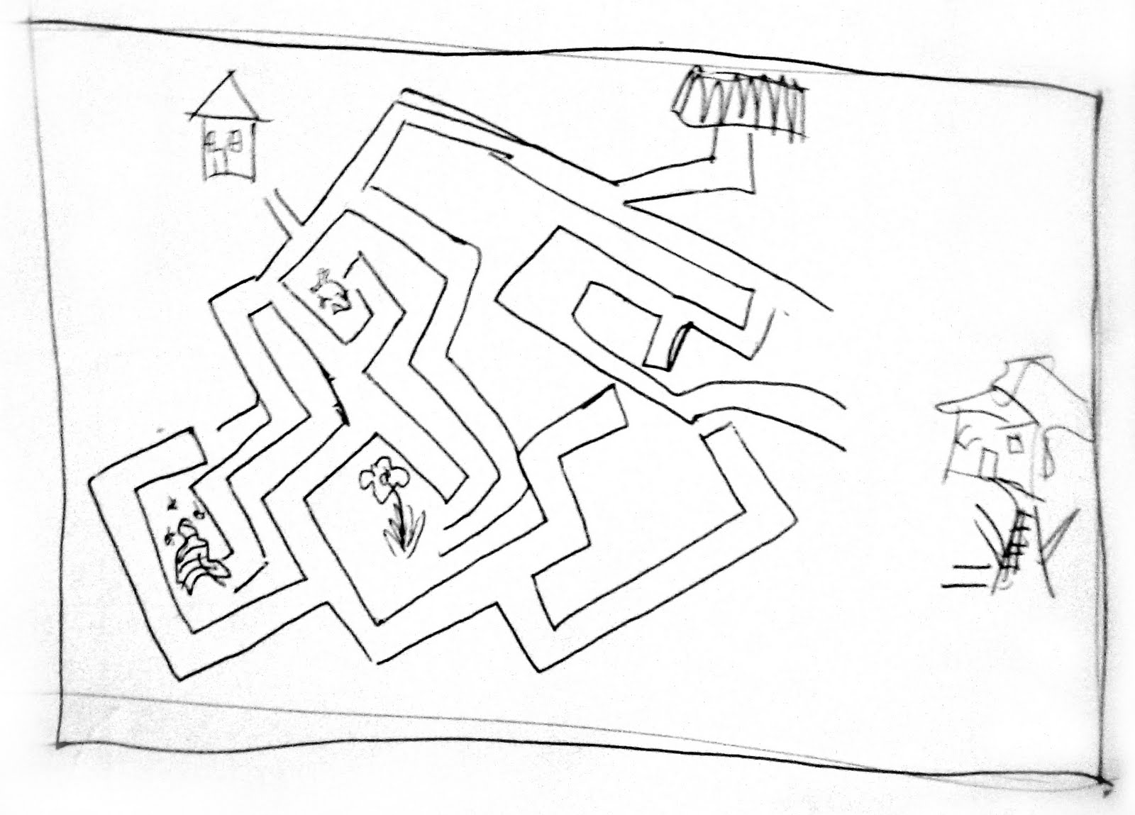 1600x1149 Taradactyl Old Maze Sketch - Maze Sketch