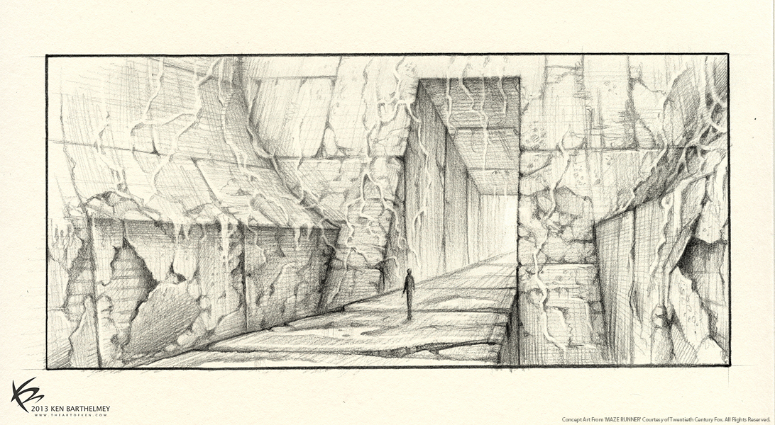 1092x600 The Maze Runner - Maze Sketch
