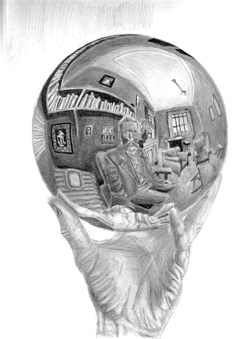 849x1170 Mc Escher Study - Mc Sketch