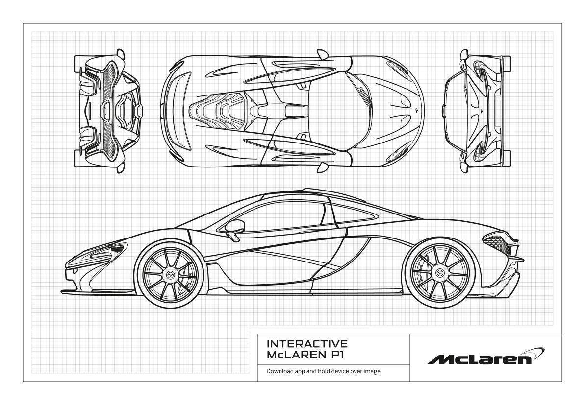 1193x827 Mclaren Automotive - Mclaren P1 Sketch