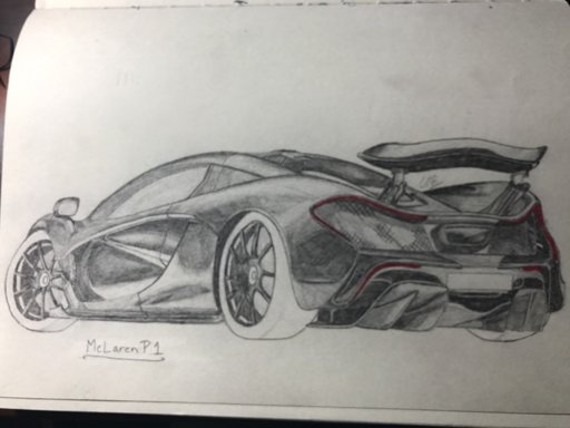 512x384 Mclaren P1 Art Amino - Mclaren P1 Sketch