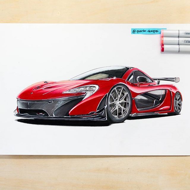 640x640 Instagram Post By Quang Ng. (@q Quang76) Art - Mclaren P1 Sketch