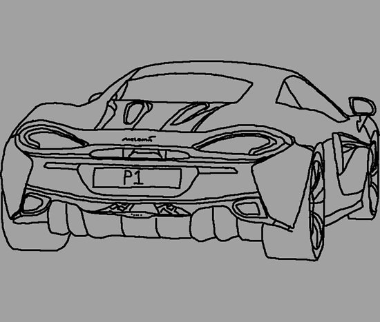 550x467 Mclaren P1 Quick Rough Sketch Posters By Sharmo Redbubble - Mclaren P1 Sketch
