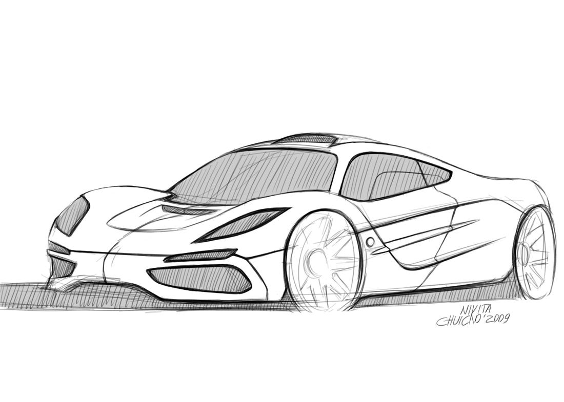 1100x785 Mclaren Drawing, Pencil, Sketch, Colorful, Realistic Art Images - Mclaren Sketch