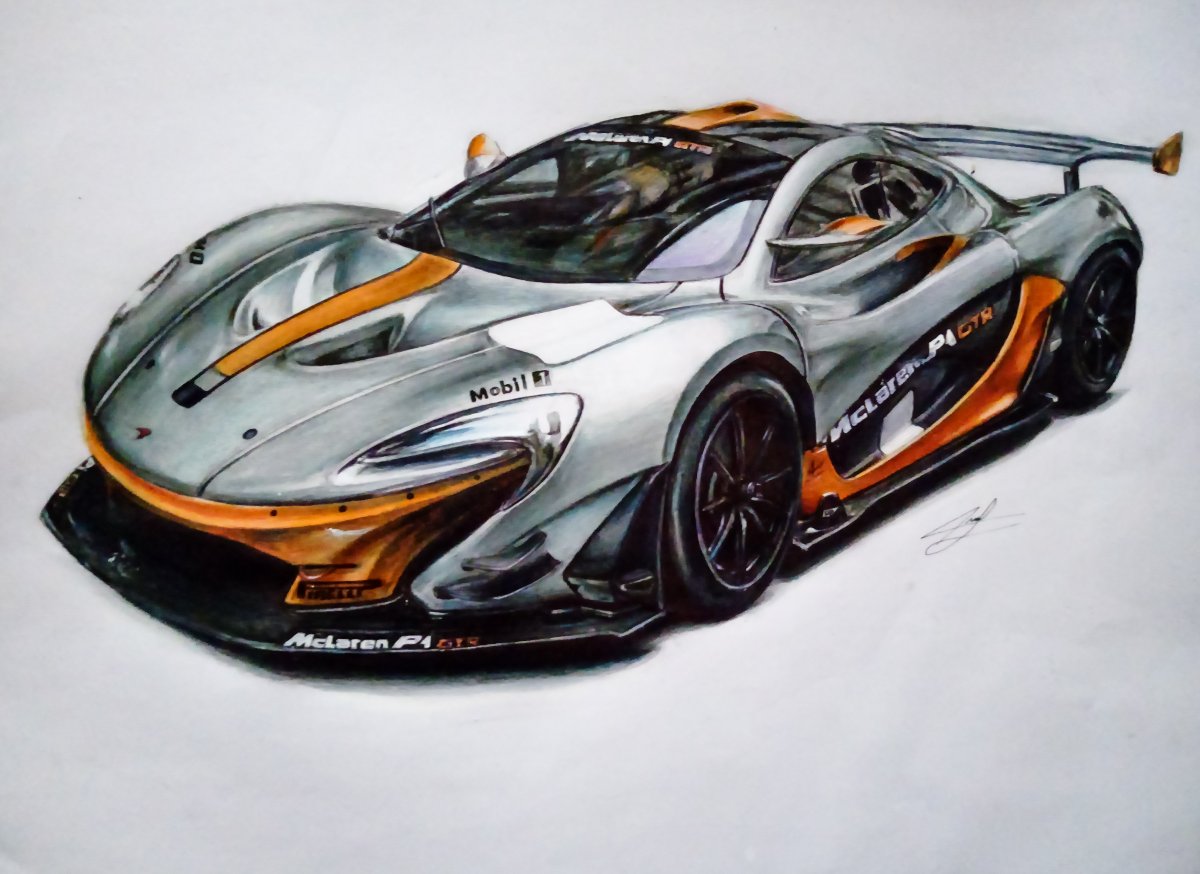 1200x874 Sketch Mclaren P1 Gtr - Mclaren Sketch
