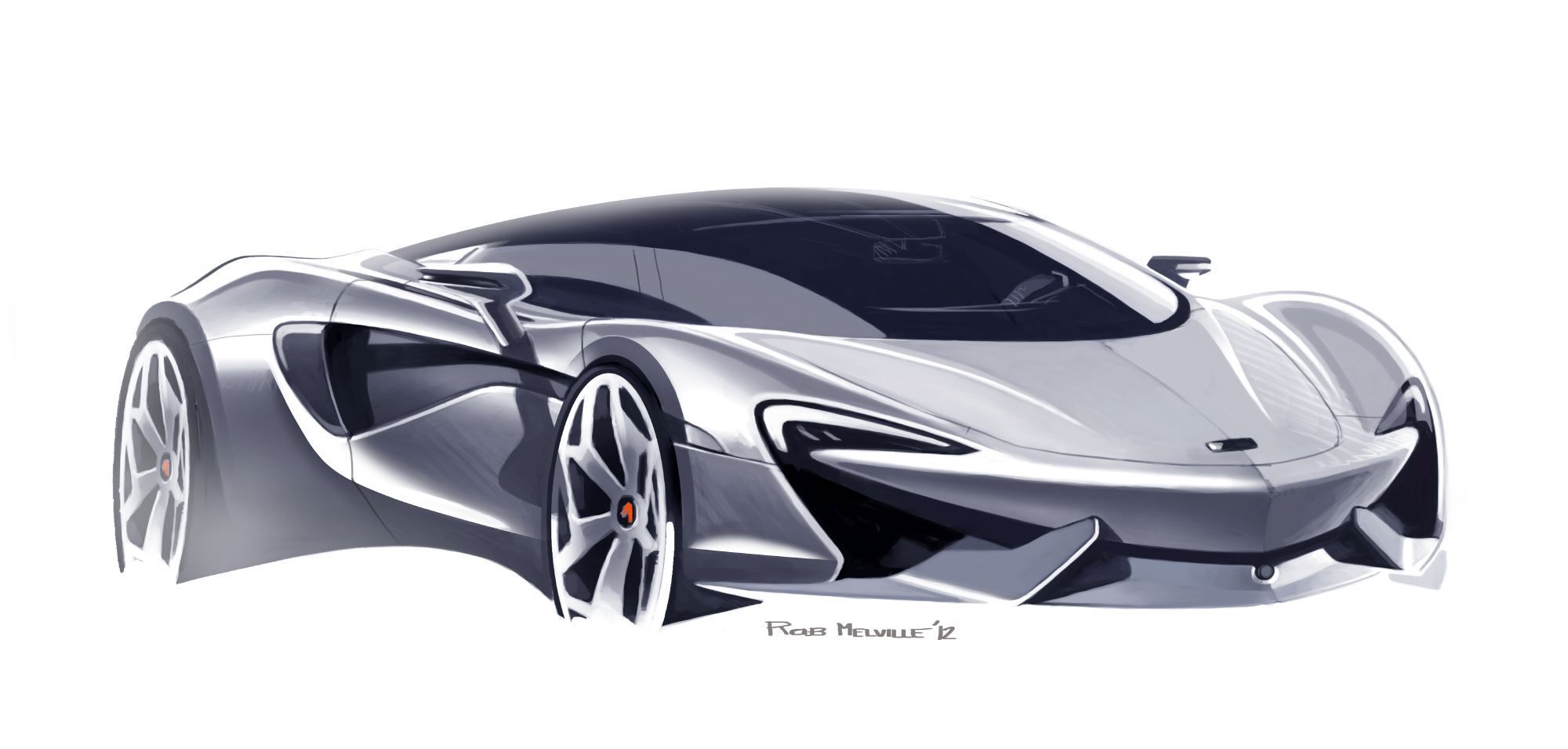 2000x955 The Magical Mclaren F1 Spyhunter Cars Design - Mclaren Sketch